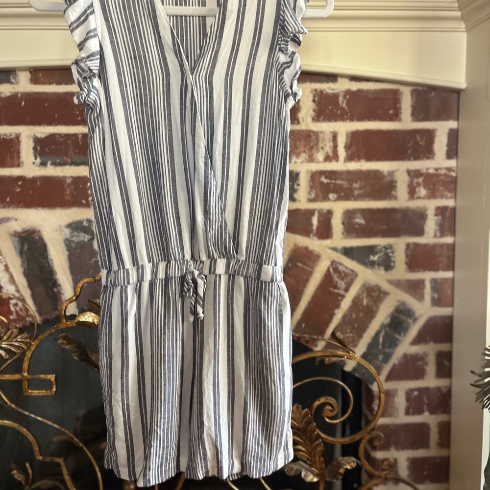 Bella Dahl Girls Striped Sleeveless Romper